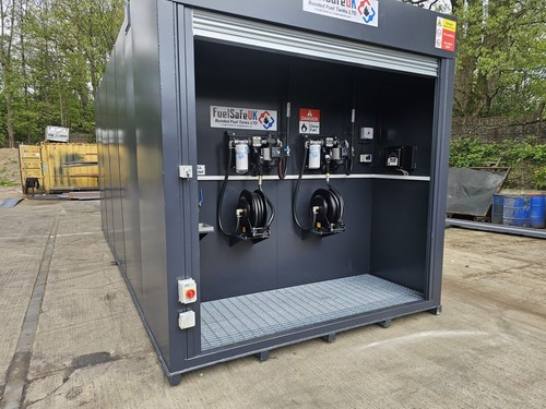 Large steel bunded diesel fuel - large,